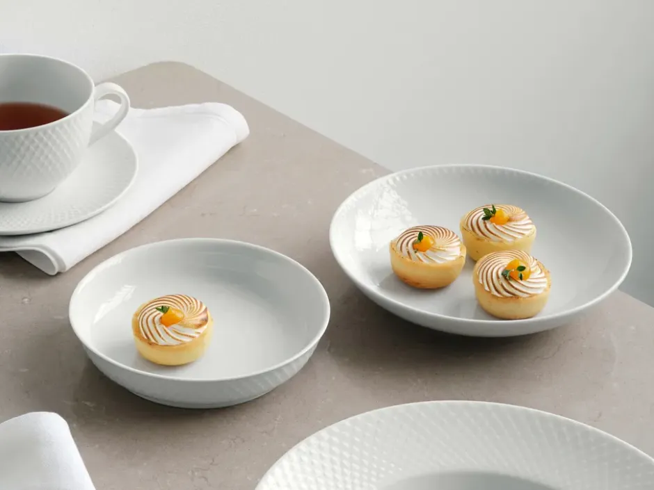 Rhombe desserttallrik Ø16 cm, Vit