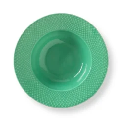 Rhombe djup tallrik grön, 24,5 cm