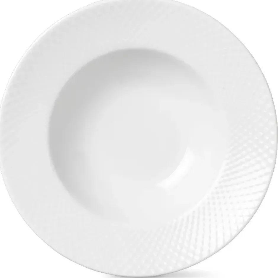 Rhombe djup tallrik vit, Ø 24,5 cm