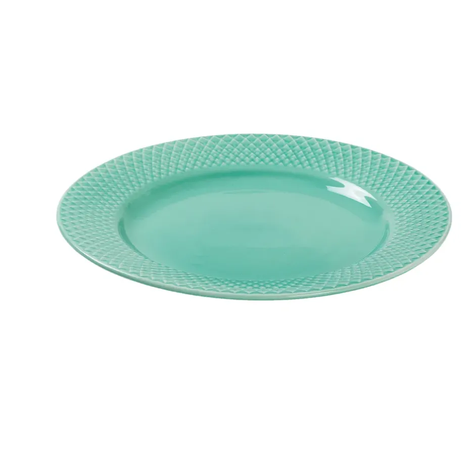 Rhombe tallrik Ø21 cm, Aqua