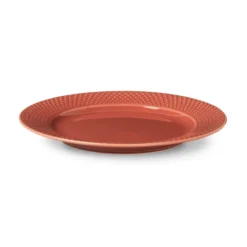 Rhombe tallrik terrakotta, 23 cm