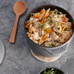 Rice cocotte gjutjärnsgryta 1,6 L, Grå
