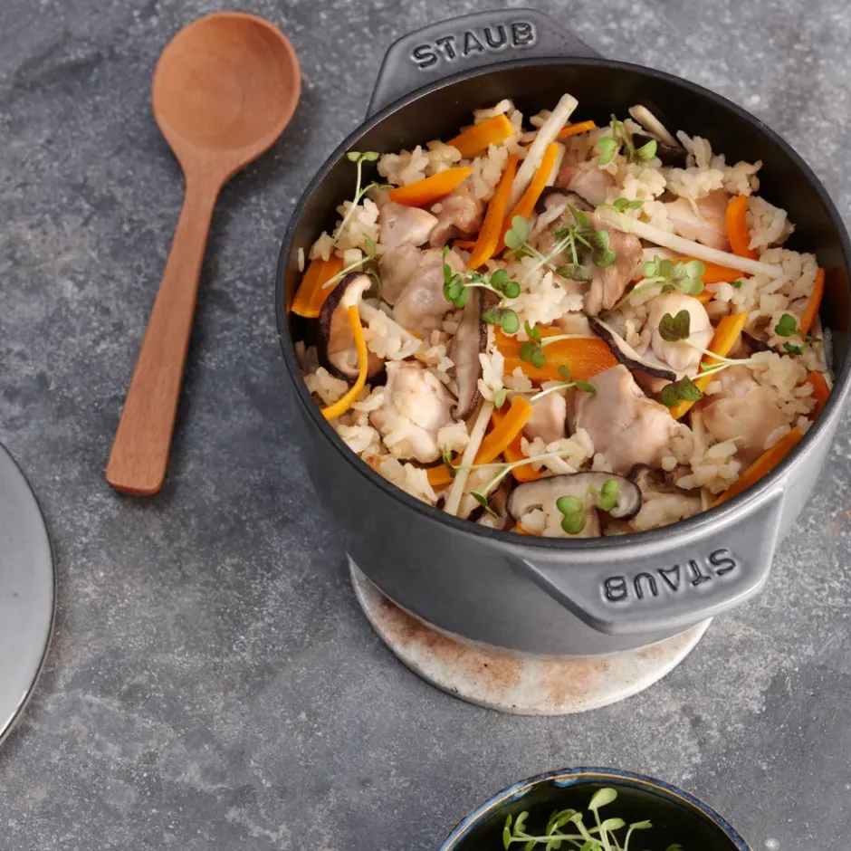 Rice cocotte gjutjärnsgryta 1,6 L, Grå