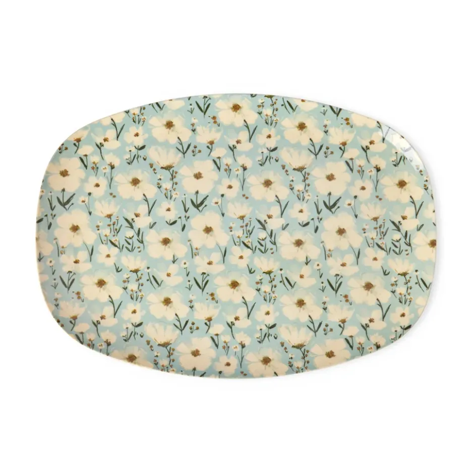 Rice melamintallrik 22x30 cm, Summer bloom