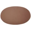 Ørskov bordstablett läder oval, cognac