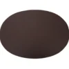 Ørskov bordstablett läder oval 47x34 cm, Chocolate