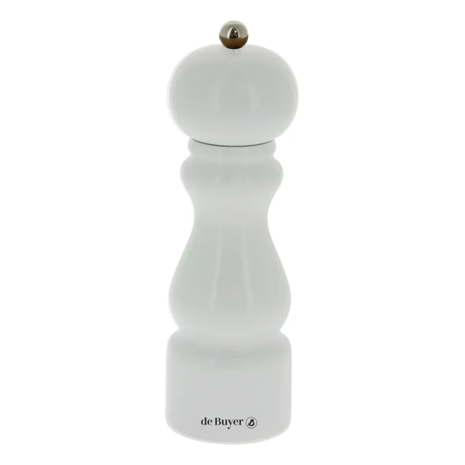 Rumba salt- och pepparkvarn keramisk 20 cm, Vit-blank