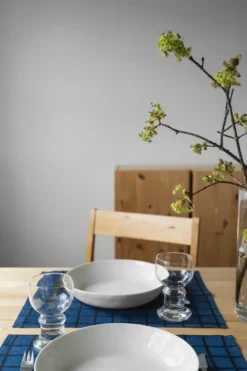 Rutig bordstablett, Blue-black