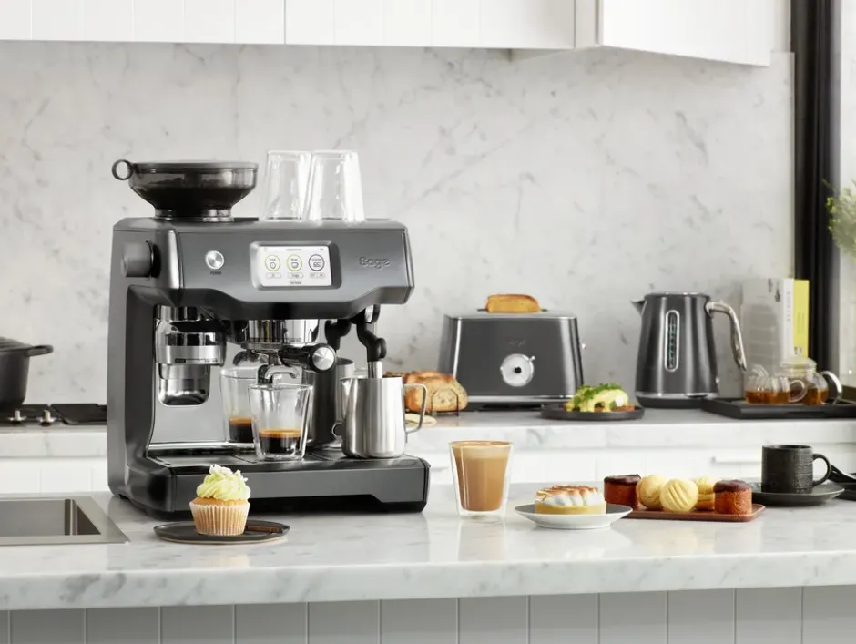Sage SES 990 automatisk espressomaskin, Black steel