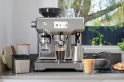 Sage SES 990 automatisk espressomaskin, Brushed steel