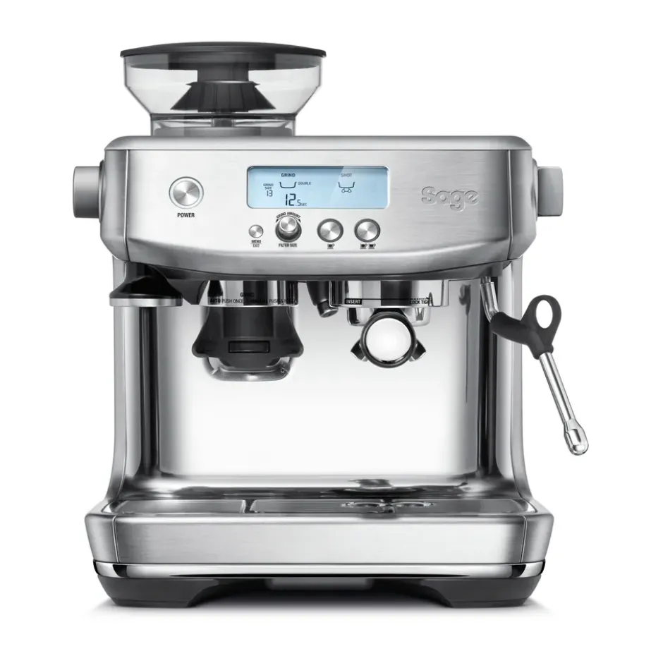 Sage SES 878 halvautomatisk espressomaskin, Brushed steel