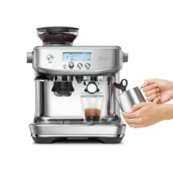 Sage SES 878 halvautomatisk espressomaskin, Brushed steel