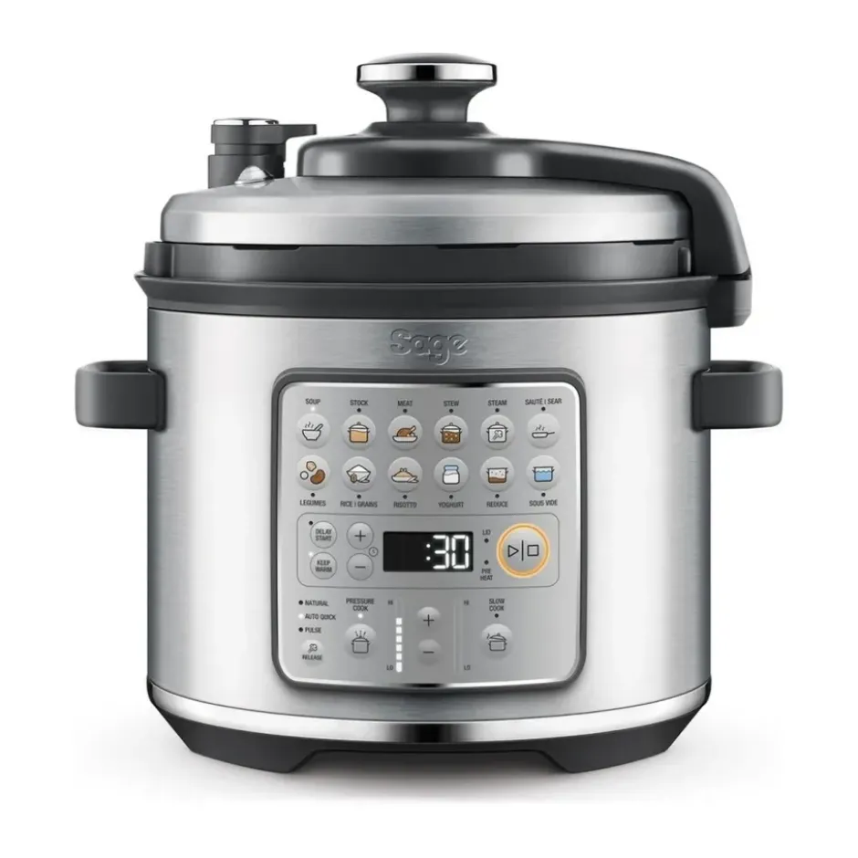 Sage SPR 680 tryckkokare, Brushed steel