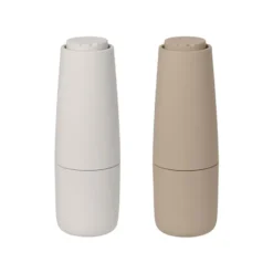 Salpi salt- och pepparkvarn plast, Nomad-moonbeam (beige-grå)
