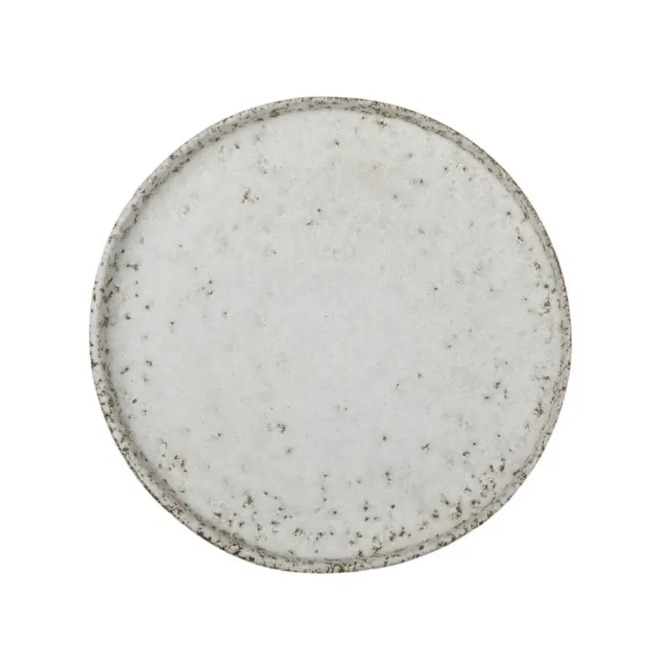 Salt assiett Ø19,5 cm, Beige-vit