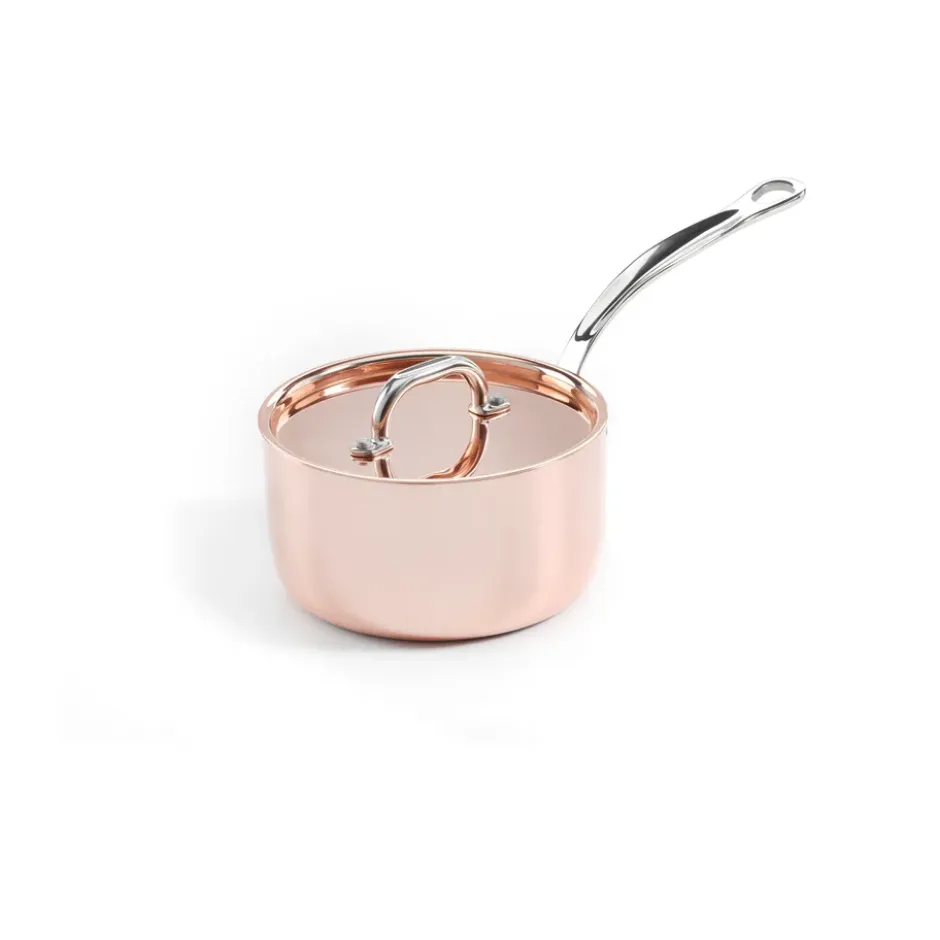 Samuel Groves kastrull koppar med lock, 2 L