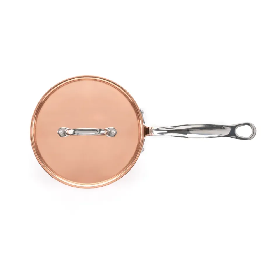 Samuel Groves kastrull koppar med lock, 2 L