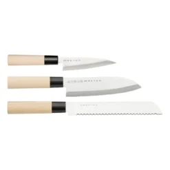 Satake Houcho knivset 3 delar, Hi Carbon Steel