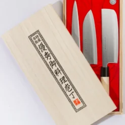 Satake Houcho knivset nakiri, sashimi & santoku, 3 delar