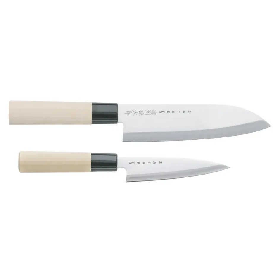 Satake Houcho knivset petty & santoku, 2 delar
