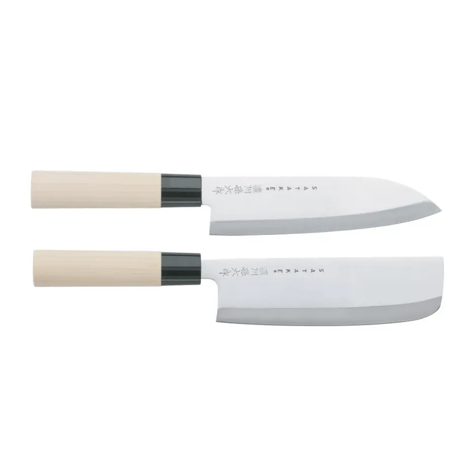 Satake Houcho knivset santoku & nakiri, 2 delar