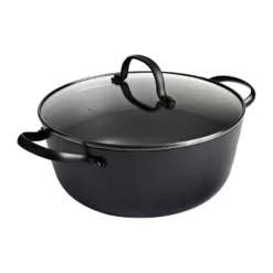 Satake kastrull i lättviktsgjutjärn glaslock, 24 cm