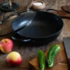 Satake kastrull i lättviktsgjutjärn glaslock, 26 cm