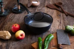 Satake kastrull sautés med glaslock 2 delar, 2 L