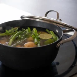 Satake kastrull sautés med glaslock 2 delar, 4 L