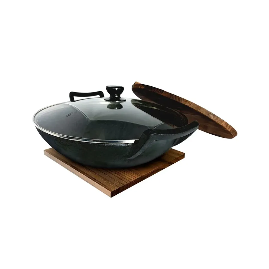 Satake Nabe wok gjutjärn, 36 cm