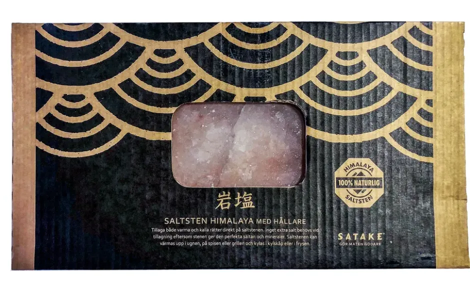 Satake saltsten med hållare, 100% Himalayasalt