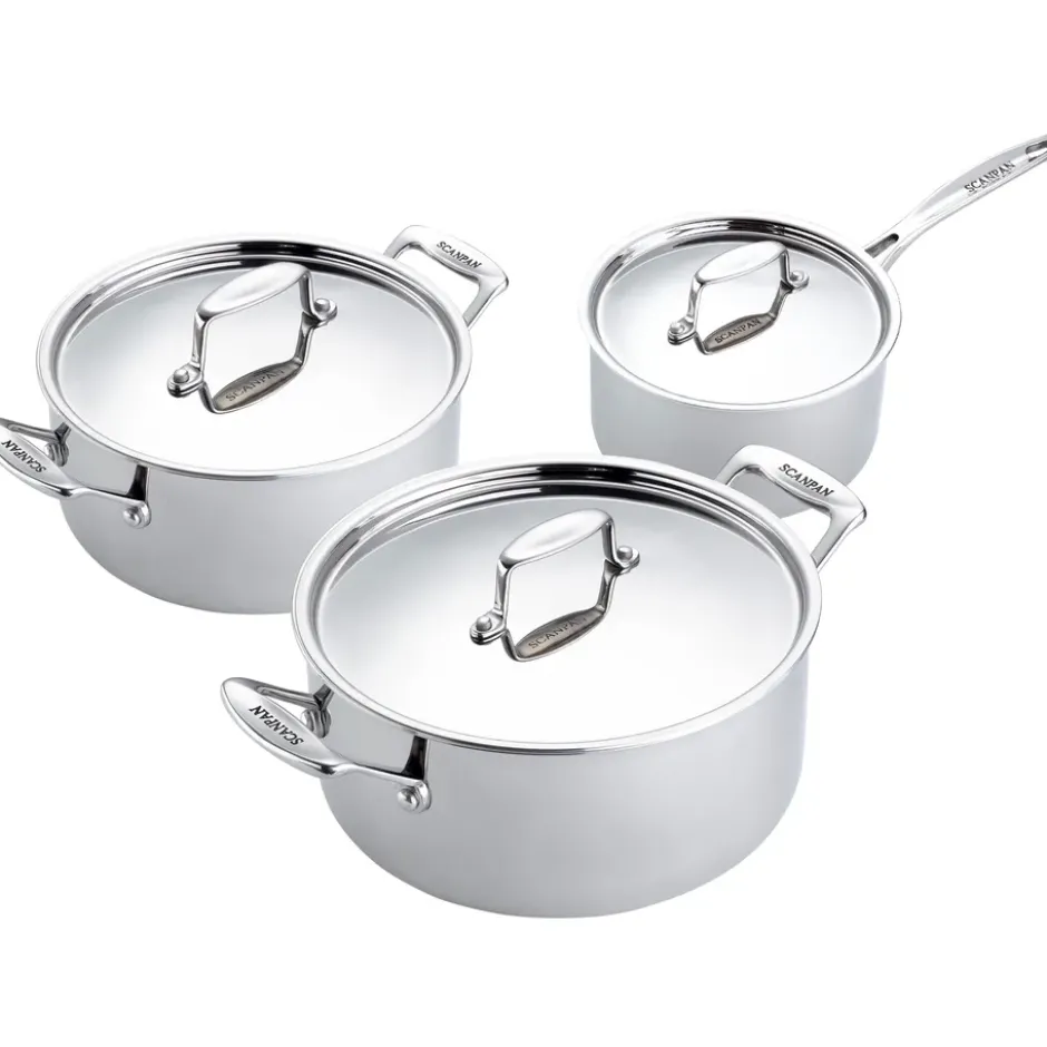Scanpan Fusion 5 grytset 3 delar, Rostfritt stål
