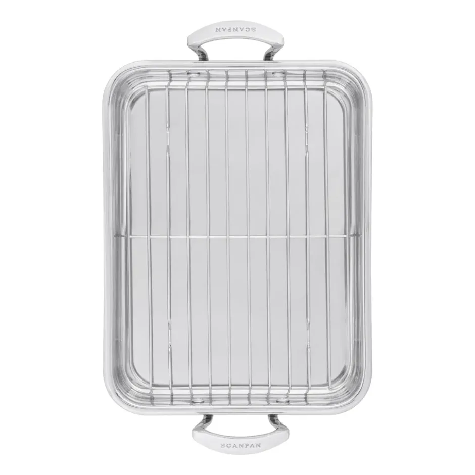 Scanpan Impact långpanna med galler, 43,5x28,5 cm