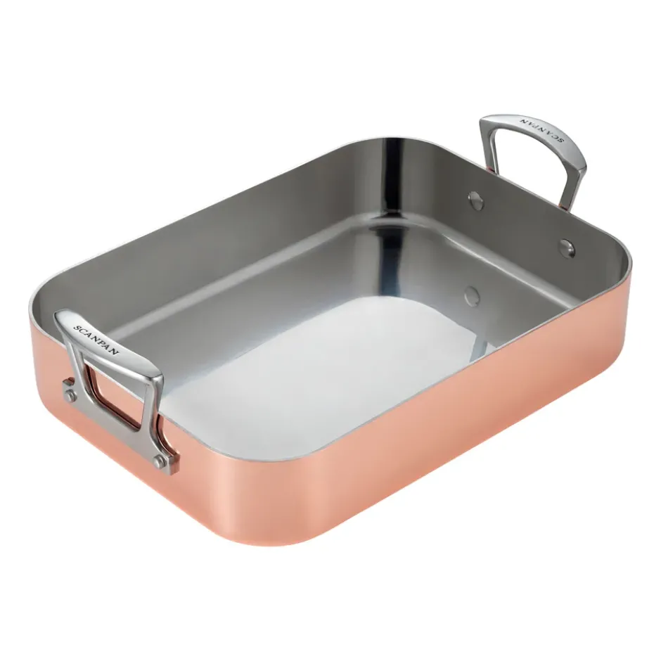 Scanpan Maitre D’ långpanna roaster koppar, 35x24 cm