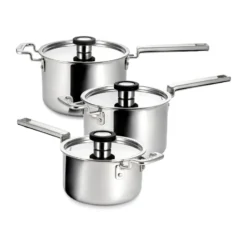 316 Series kastrullset, Rostfritt stål, 3 delar