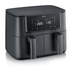 Severin Air-Fryer Dual 2x FR 2463 4 liter, Black