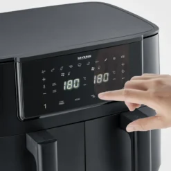 Severin Air-Fryer Dual 2x FR 2463 4 liter, Black