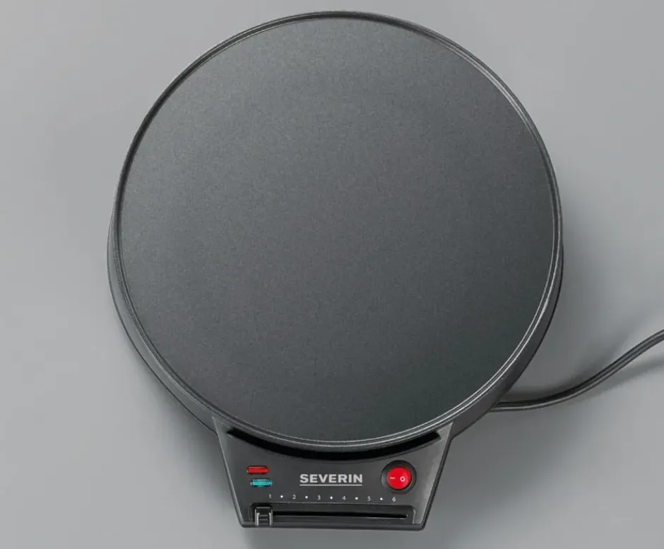 Severin CM 2198 pannkaksjärn Ø30 cm, Svart