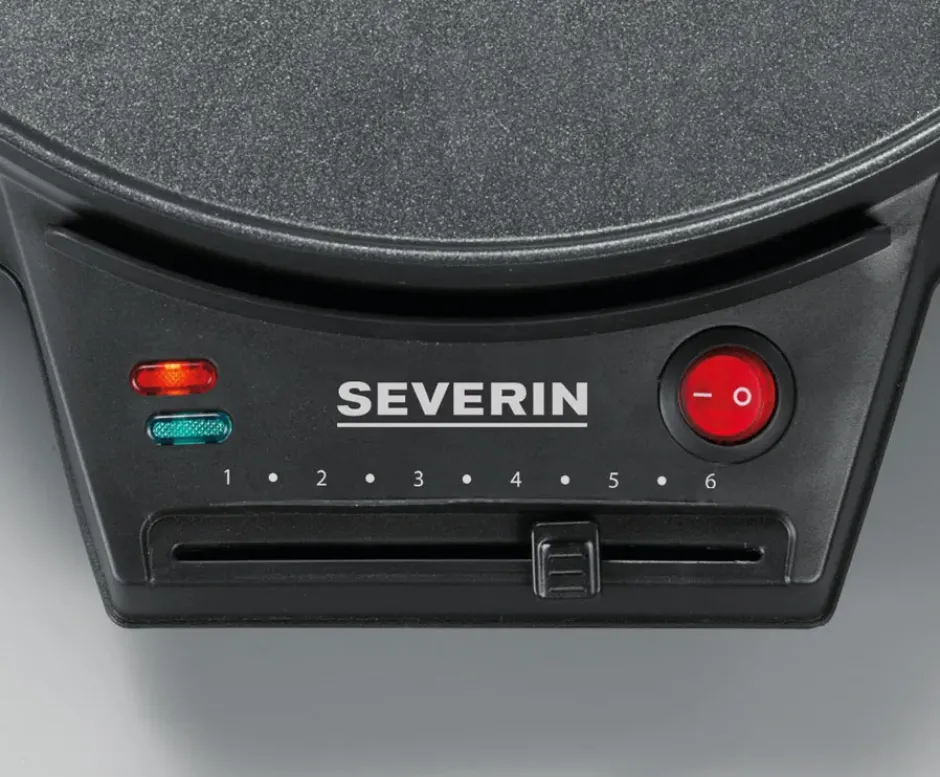 Severin CM 2198 pannkaksjärn Ø30 cm, Svart