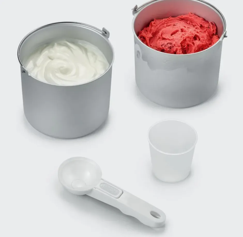 Severin EZ 7406 glassmaskin med kompressor 2x2 L, Rostfritt stål