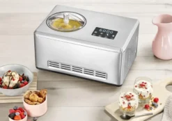 Severin EZ 7406 glassmaskin med kompressor 2x2 L, Rostfritt stål