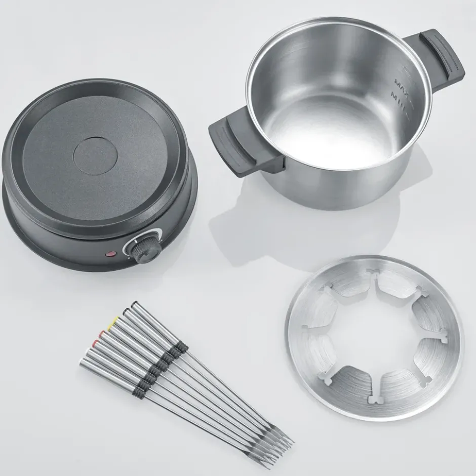 Severin FO 2470 fondue 8 gafflar, Rostfritt stål