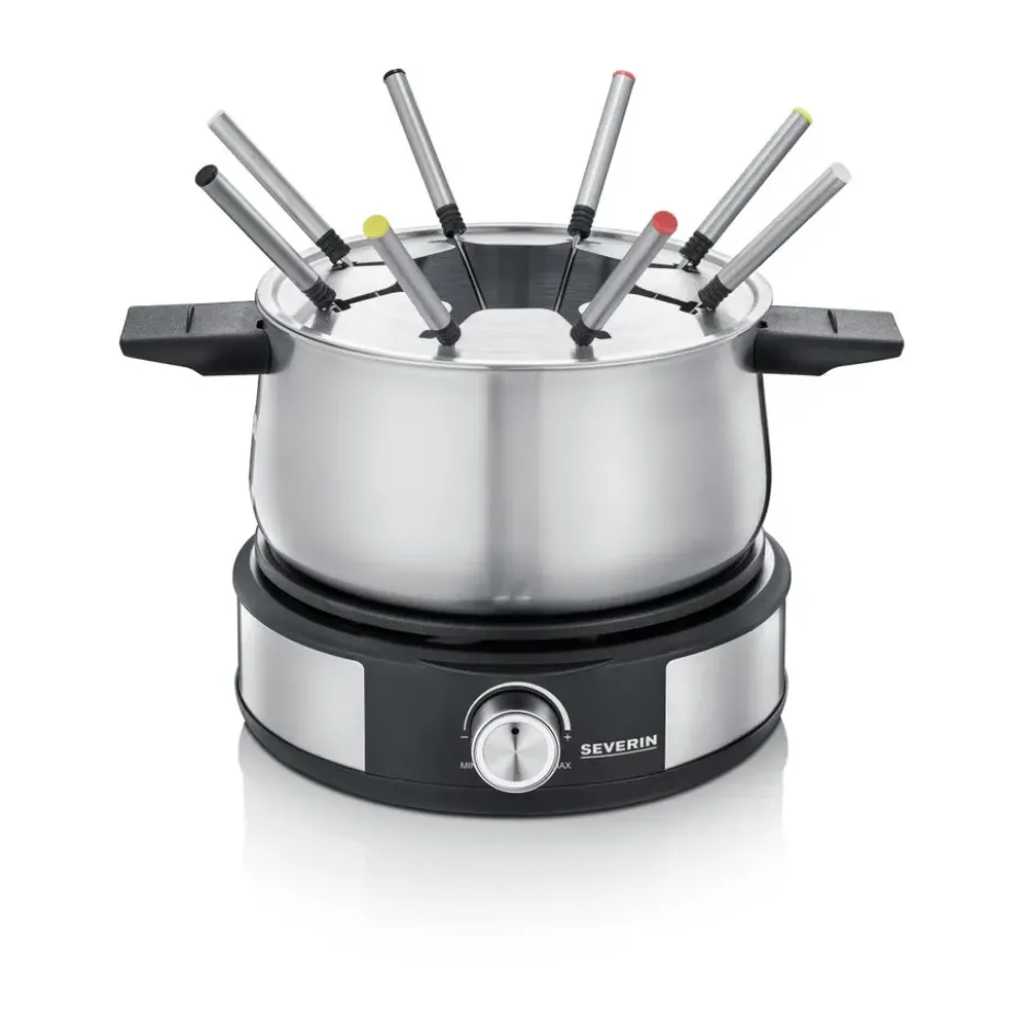Severin FO 2471 kombi fondue/crepes, Rostfritt stål