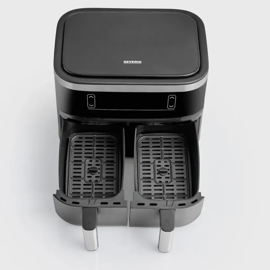 Severin FR 2453 airfryer dubbel 2x4 L, Svart