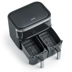 Severin FR 2453 airfryer dubbel 2x4 L, Svart