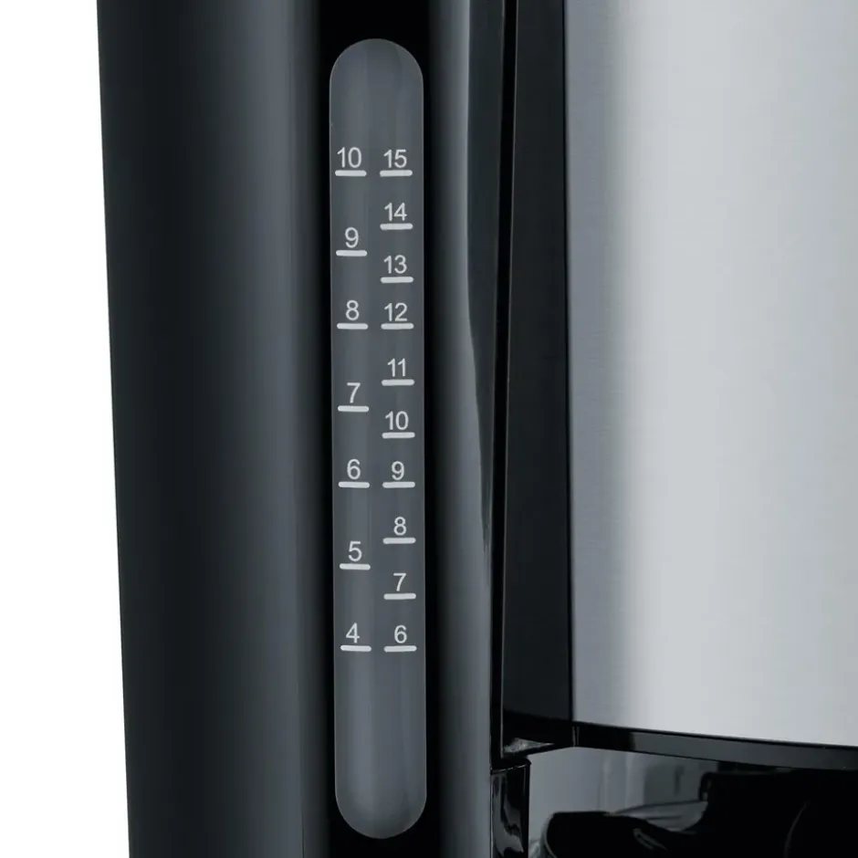 Severin KA 4825 Aroma Select kaffebryggare 10 koppar, Rostfritt stål-svart