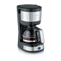 Severin KA 4808 Compact kaffebryggare 4 koppar, Rostfritt stål-svart