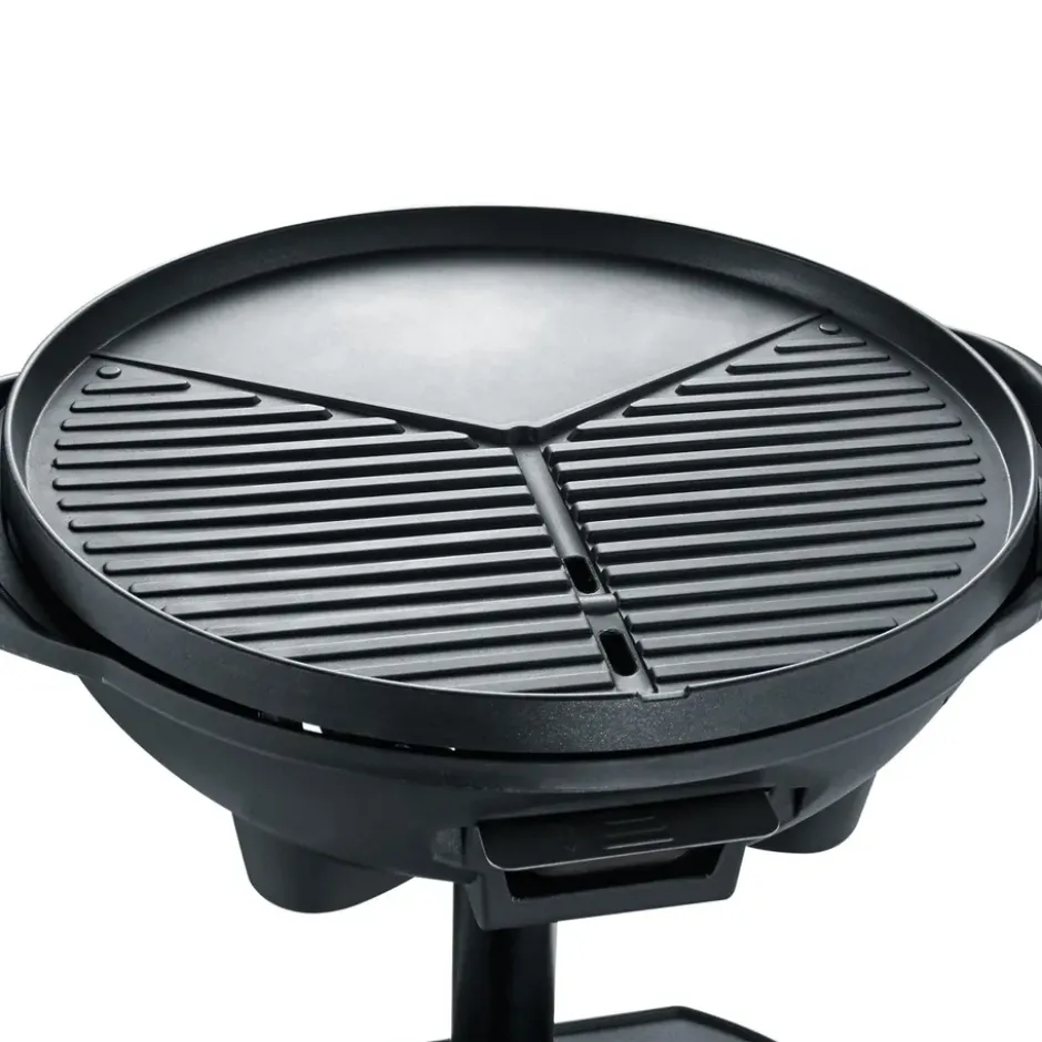 Severin PG8541 elektrisk klotgrill m stativ & lock, Svart