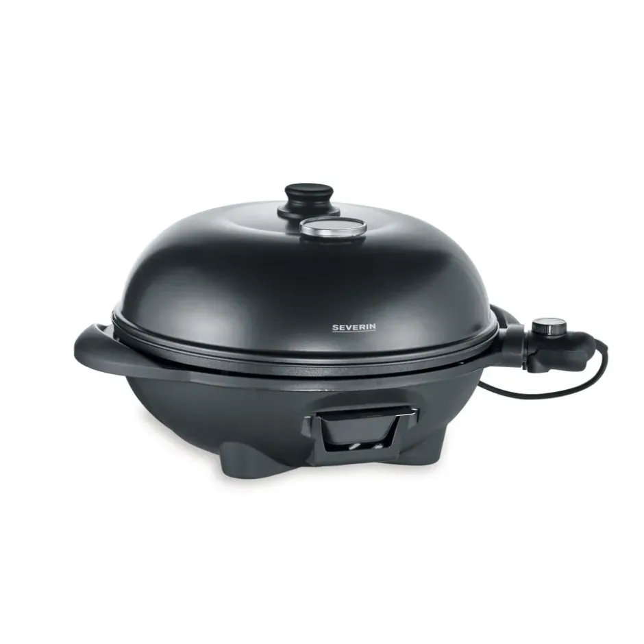 Severin PG8541 elektrisk klotgrill m stativ & lock, Svart