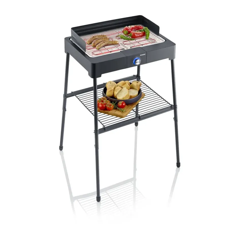 Severin PG 8566 elgrill med stativ, Svart